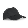 CLAIRE. Polyester sandwich cap in black