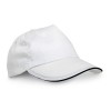 CLAIRE. Polyester sandwich cap in white