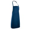 CURRY. Apron in cotton and polyester in blue
