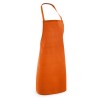 CURRY. Apron in cotton and polyester in orange