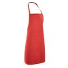 CURRY. Apron in cotton and polyester in red