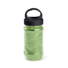 ARTX PLUS. Polyamide and polyester sports towel with bottle in lime-green