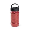 ARTX PLUS. Polyamide and polyester sports towel with bottle in red