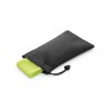 BERNAL. rPET sports towel with non-woven pouch in Light Green