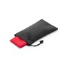 BERNAL. rPET sports towel with non-woven pouch in Red