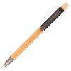 Tian Bamboo Ball Pen with Soft Feel Upper Barrel in BLACK
