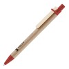 Woodclip Ball Pen With Wooden Clip in RED