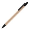 Ayr-Card Ball Pen With Wheat Trim in BLACK
