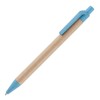 Ayr-Card Ball Pen With Wheat Trim in BLUE