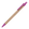 Ayr-Card Ball Pen With Wheat Trim in PINK