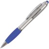 Shanghai Soft Stylus Ball Pen (silver barrel) in BLUE