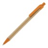 Hale Card Ball Pen with Recyclable Plastic trim in AMBER