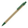 Hale Card Ball Pen with Recyclable Plastic trim in GREEN
