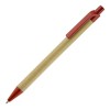 Hale Card Ball Pen with Recyclable Plastic trim in RED