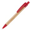 Sumo Bamboo/Recyclable Trim Ball Pen in RED