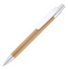 Sumo Bamboo/Recyclable Trim Ball Pen in SILVER