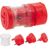Plug Adapter Universal in red