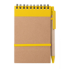 Notebook Ecocard in yellow
