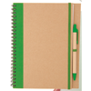 Notebook Tunel in green