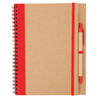 Notebook Tunel in red