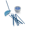 Inciense And Candle Set Nikel in blue