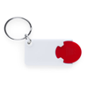 Keyring Coin Zabax in red