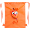 Foldable Drawstring Bag Kissa in orange