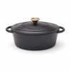 VINGA Monte enameled cast iron pot 3.5L in Black