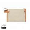 VINGA Bosler GRS recycled canvas toiletry bag in Greige