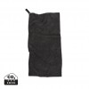VINGA GRS RPET active dry towel 40 x 80cm in Black