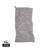 VINGA GRS RPET active dry towel 140 x 70cm in Grey