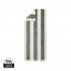 VINGA Valmer lounge chair towel in Grey, White
