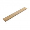 Timberson extra thick 30cm double sided bamboo ruler in Brown