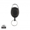 RCS recycled ABS roller clip keychain in Black