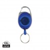 RCS recycled ABS roller clip keychain in Blue