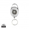 RCS recycled ABS roller clip keychain in White