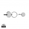 RCS recycled zinc alloy radiator key keychain with coin in Silver