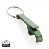 RCS recycled aluminum bottle and can opener in Green