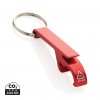 RCS recycled aluminum bottle and can opener in Red