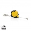 MeasureMate RCS reycled ABS 1 meter tape keychain in Yellow