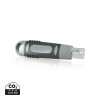 Retractable cutter softgrip in Grey, Black