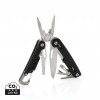Solid multitool with carabiner in Black
