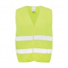 GRS recycled PET high-visibility safety vest in Yellow