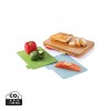 Cutting board with 4pcs hygienic boards in Brown