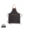 Deluxe canvas chef apron in Black