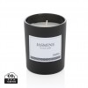 Ukiyo small scented candle in glass in Black
