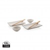 Ukiyo sushi dinner set for two in White, Black