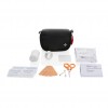 RCS recycled nubuck PU pouch first aid set mailable in Black