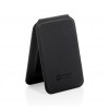 Magstand RCS recycled PU magnetic phone wallet with stand in Black