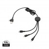 Light up logo 6-in-1 cable in Black